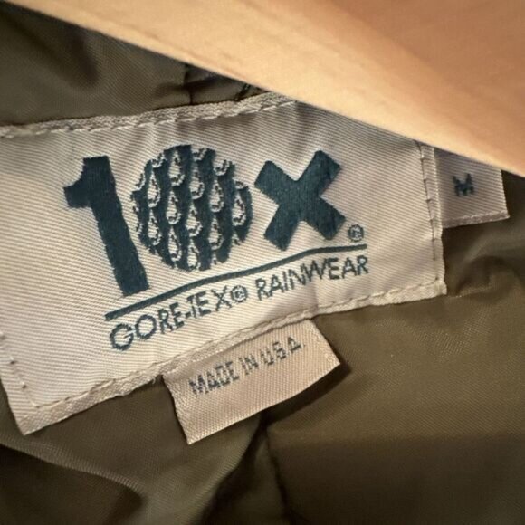 Vintage 10X Gore-Tex Rainwear Men's Hunting Coveralls W/hood Camo USA Realtree M - Picture 16 of 16